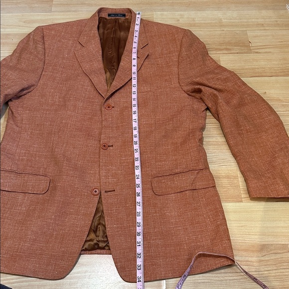Vintage Bachrach Men's Rust Blazer Size 34-36 - Picture 11 of 11